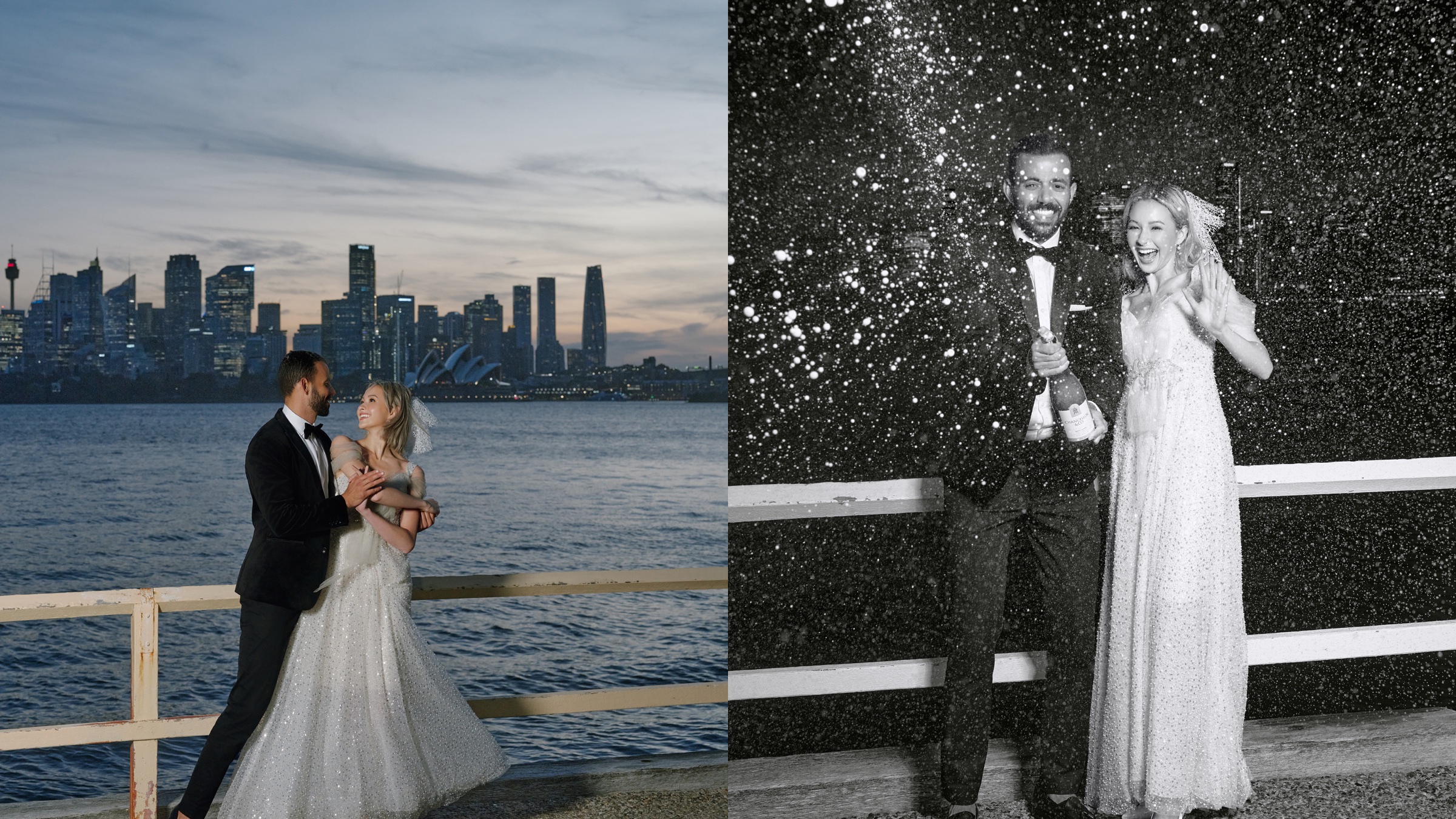 Rhianna editorial wedding portrait pair